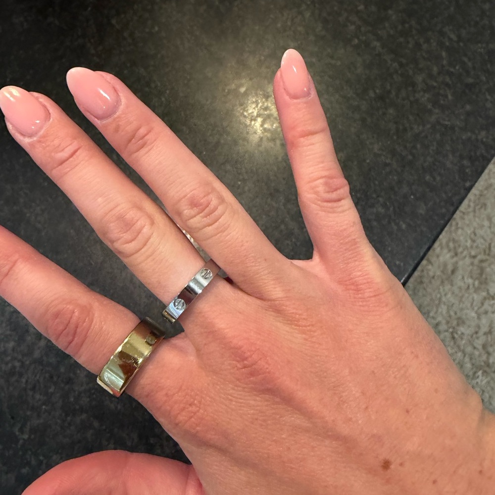 Cartier silver love ring